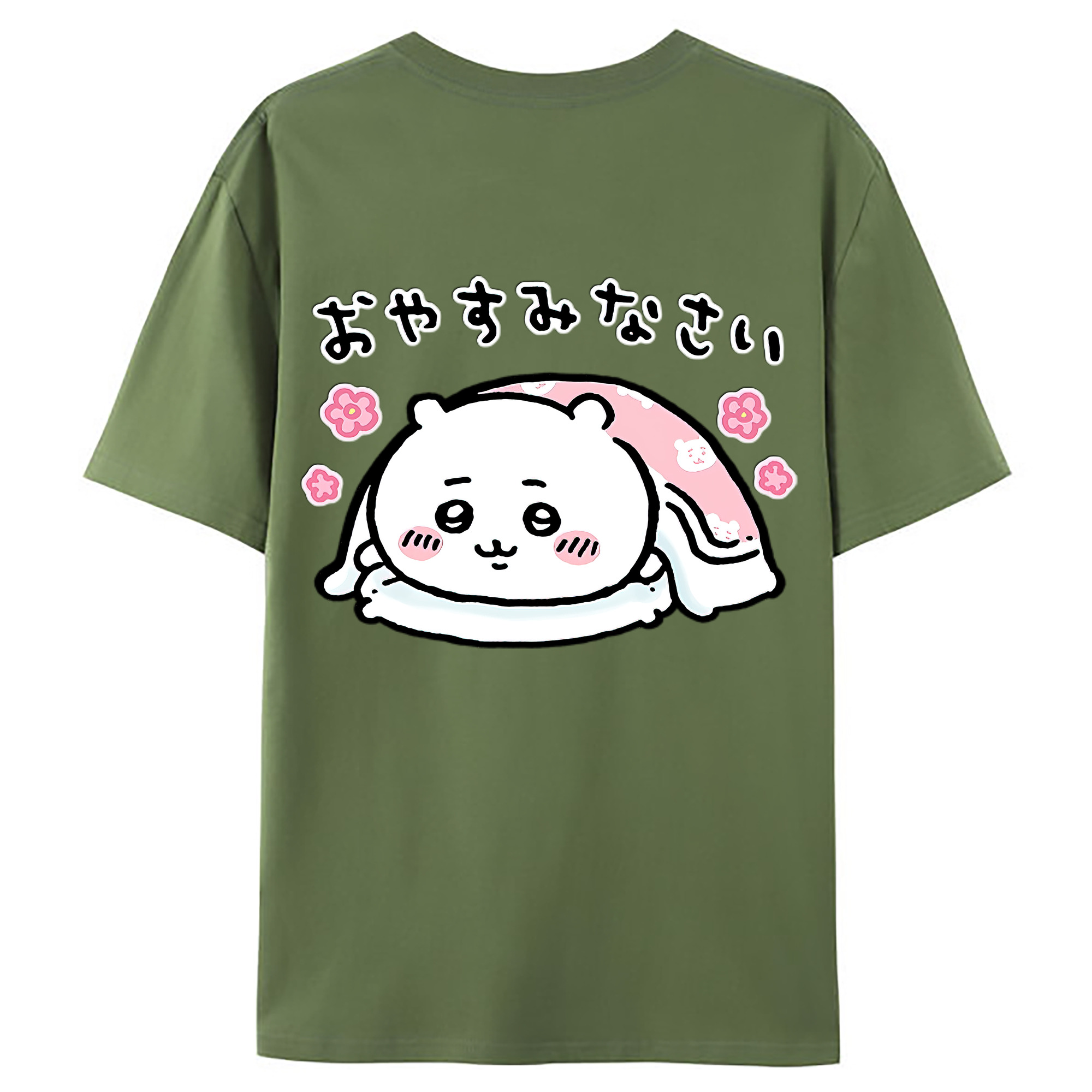 （画像用） ちいかわ ちいかわ Chii-kawa chiikawa 綿100％ メンズ半袖Tシャツ（バックプリント） 通気性
